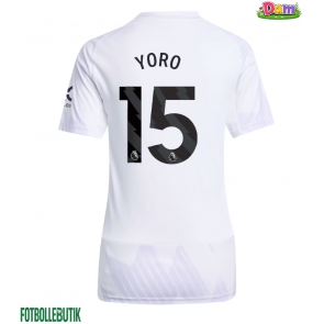 Manchester United Leny Yoro #15 Bortatröja Kvinnor 2025-26 Kortärmad